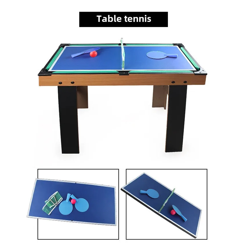 4-in-1 Multi-Game Table na may Foosball, Air Hockey, Table Tennis, at Pool