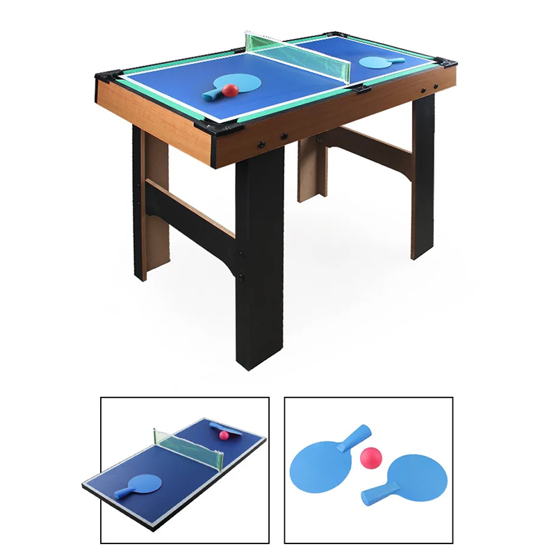 4-in-1 Multi-Game Table na may Foosball, Air Hockey, Table Tennis, at Pool