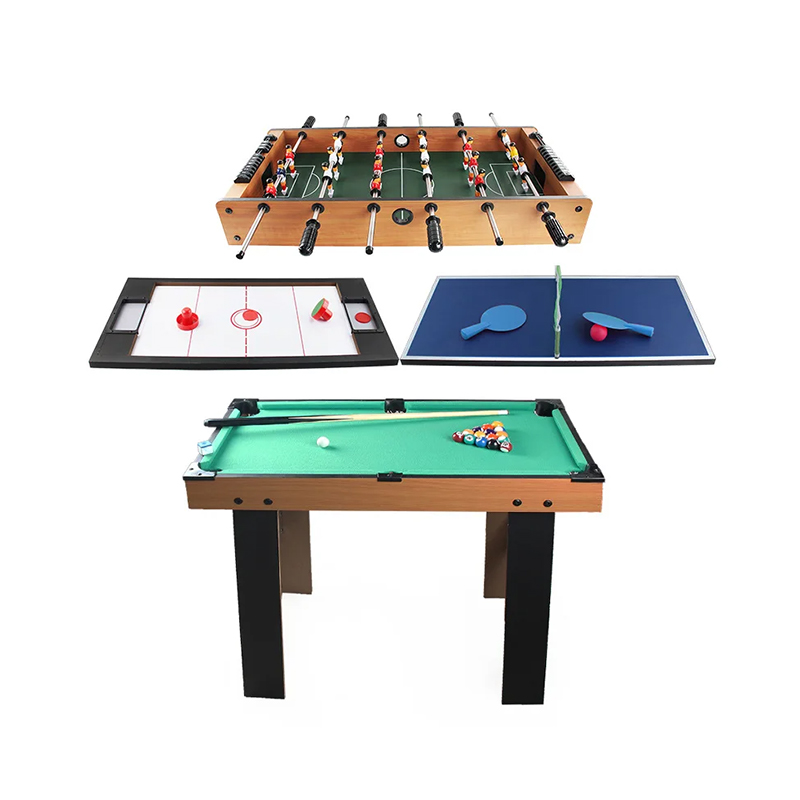 4-in-1 Multi-Game Table na may Foosball, Air Hockey, Table Tennis, at Pool