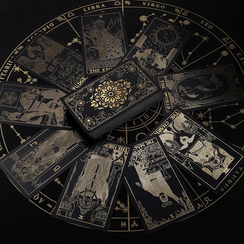 Mga Black PVC Classic Tarot Card