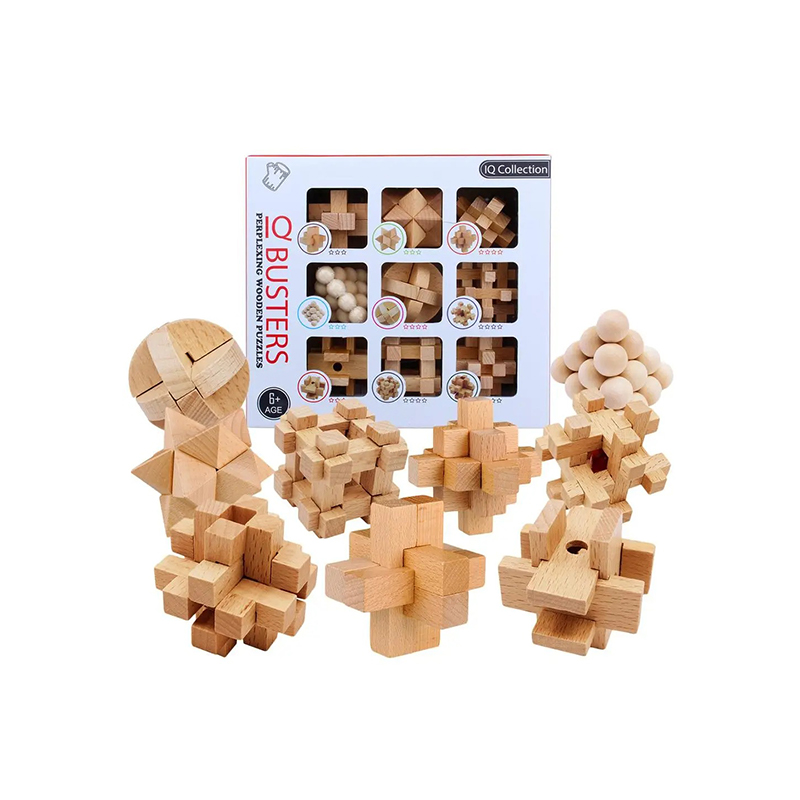 12-Piece Wooden kongming lock