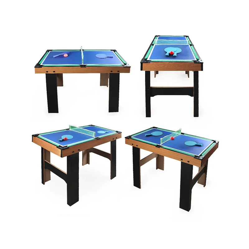 4-in-1 Multi-Game Table na may Foosball, Air Hockey, Table Tennis, at Pool