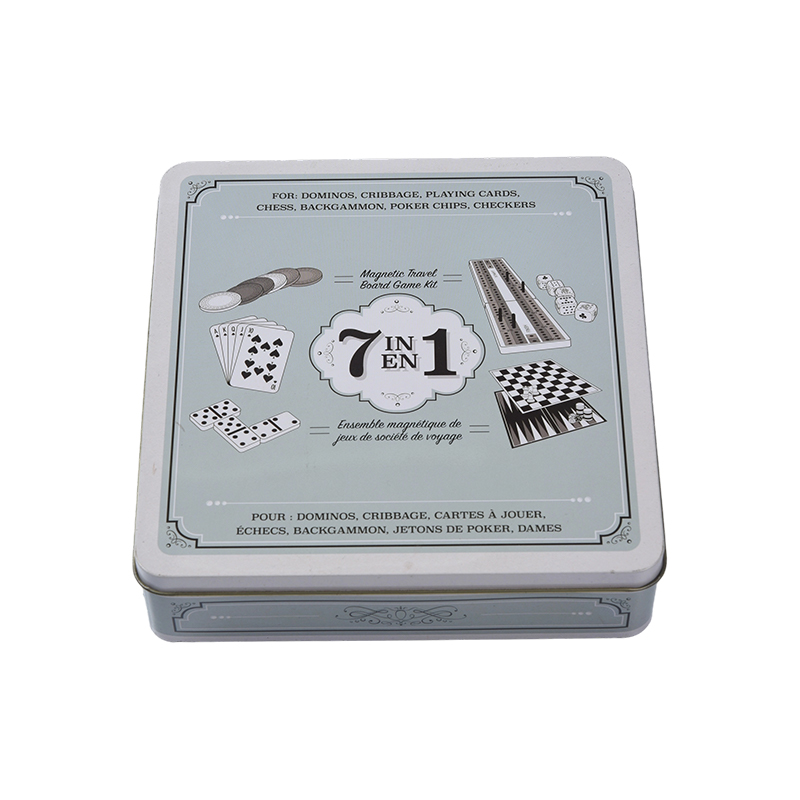7-in-1 Travel Game Set na may Portable Iron Box