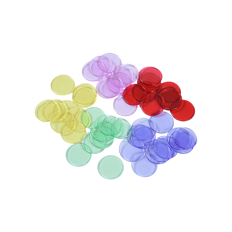 Iba't-ibang Kulay na Translucent Bingo Chips Set