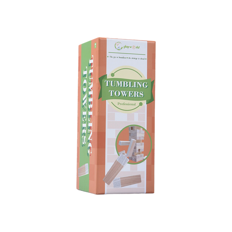 48 Blocks Wood Tumbling Towers Set