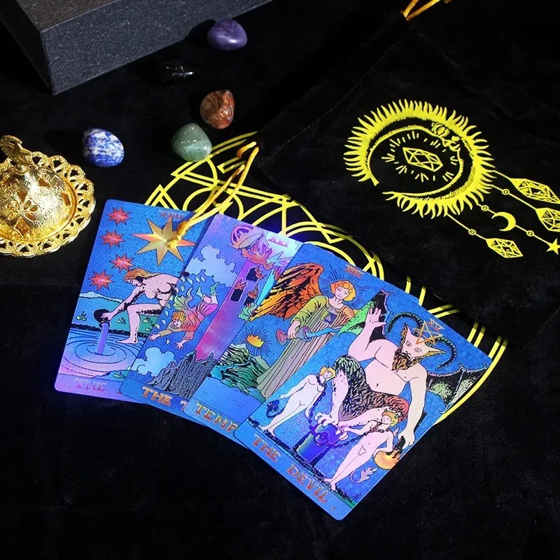 Zodiac-Themed Collectible Edition - Mystic's Treasure Tarot at Crystal Set