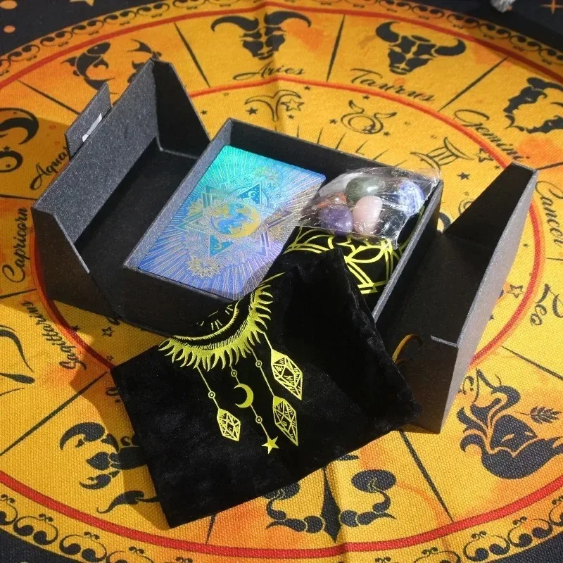 Zodiac-Themed Collectible Edition - Mystic's Treasure Tarot at Crystal Set