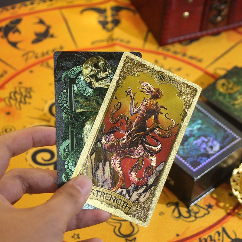 Mystical Green & Gold Edition - Mga Tarot Card ng Mythology ng Kesulu