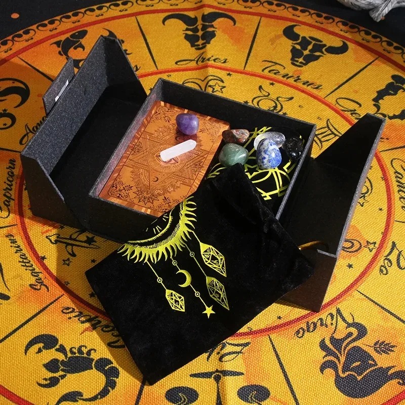 Zodiac-Themed Collectible Edition - Mystic's Treasure Tarot at Crystal Set
