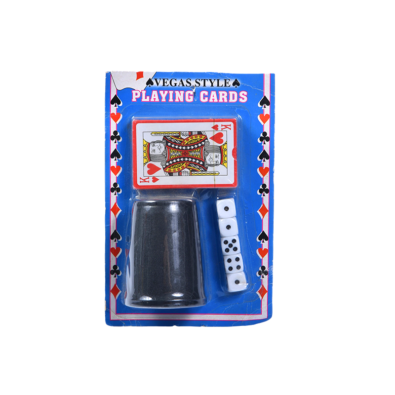 Itinakda ng Vegas Style Playing Cards na may Dice at Card Holder