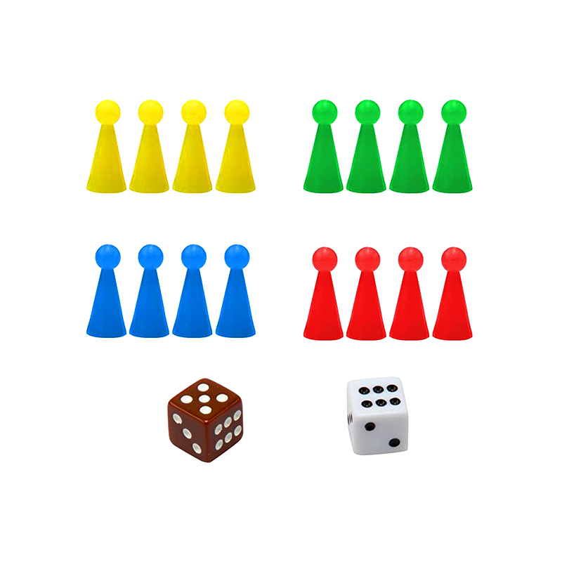 Portable Magnetic Board Game na may Dice and Pieces Classic Ludo Game Set