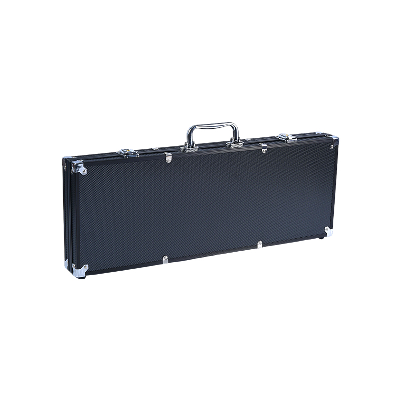 Black Textured Aluminum Poker Chip Set Case na may Accessories