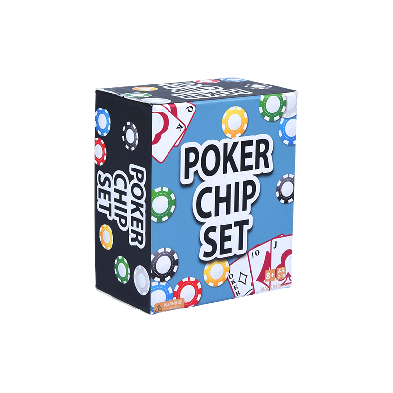 Kumpleto sa Colored Chips, Playing Cards, at Dice Poker Chip Set