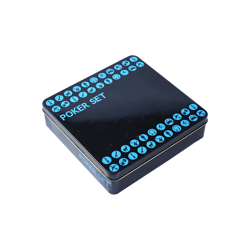 Black Poker Set sa Metal Tin – Kumpleto sa Chips, Cards, at Accessories