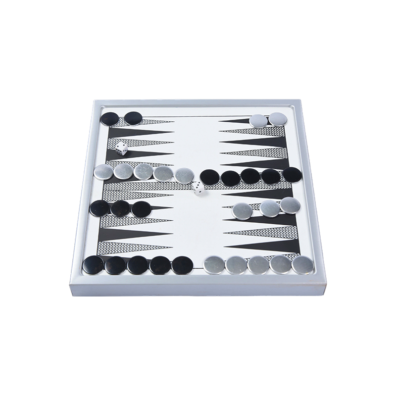 Premium Aluminum Backgammon Set - Modernong Tabletop Edition