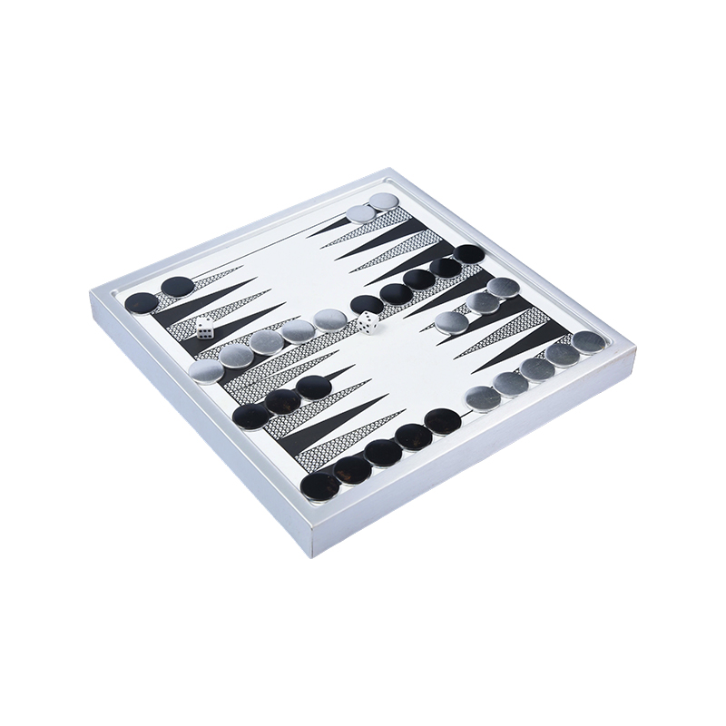 Premium Aluminum Backgammon Set - Modernong Tabletop Edition