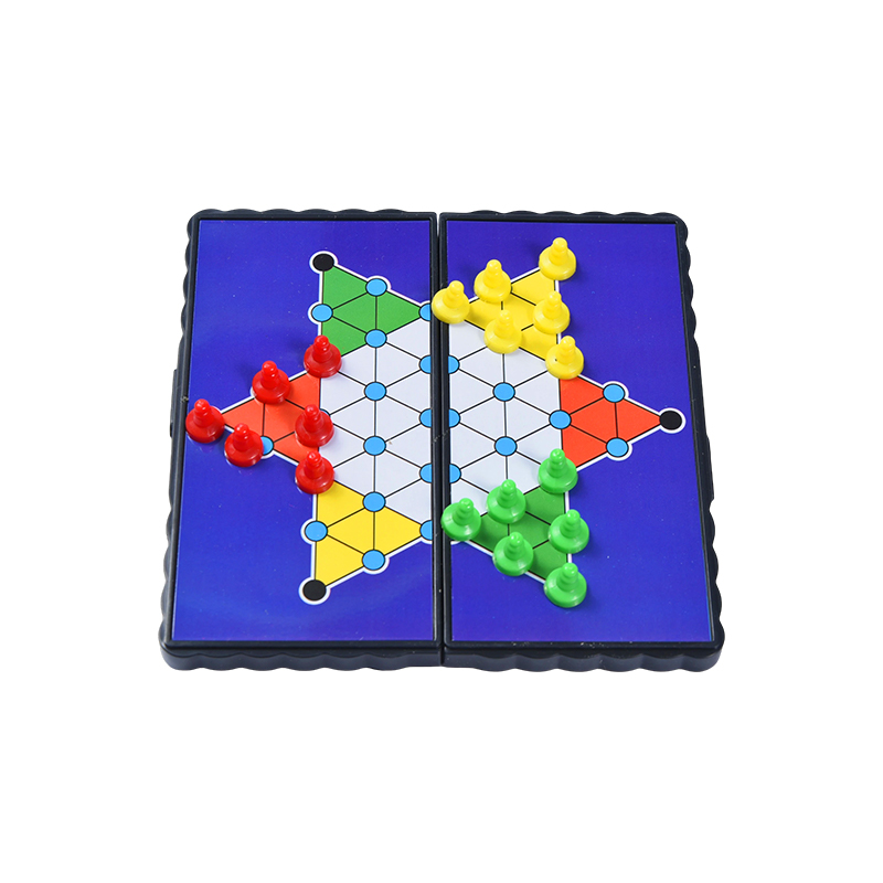 Portable Travel Edition Magnetic Foldable Chinese Checkers Game