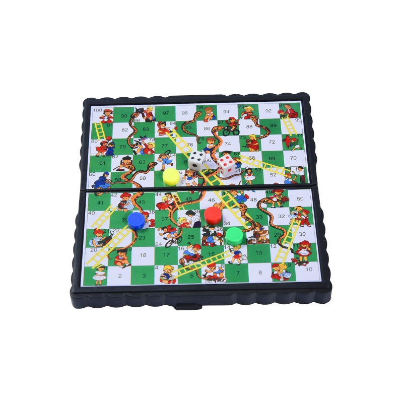 Portable Family Edition Classic Magnetic Snakes and Ladders Game
