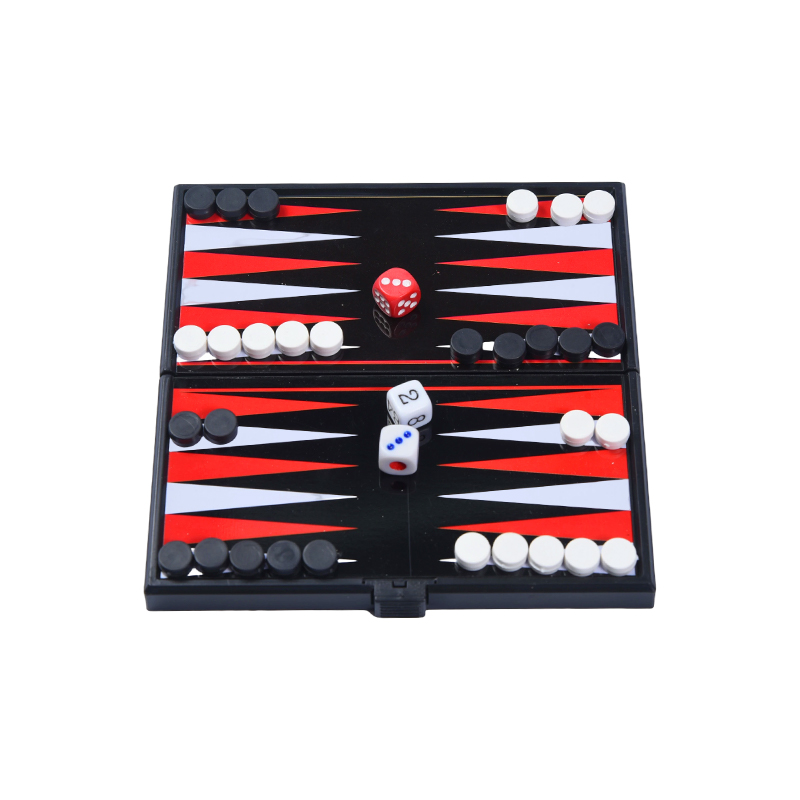 Portable Magnetic Double-sided Backgammon Game Set