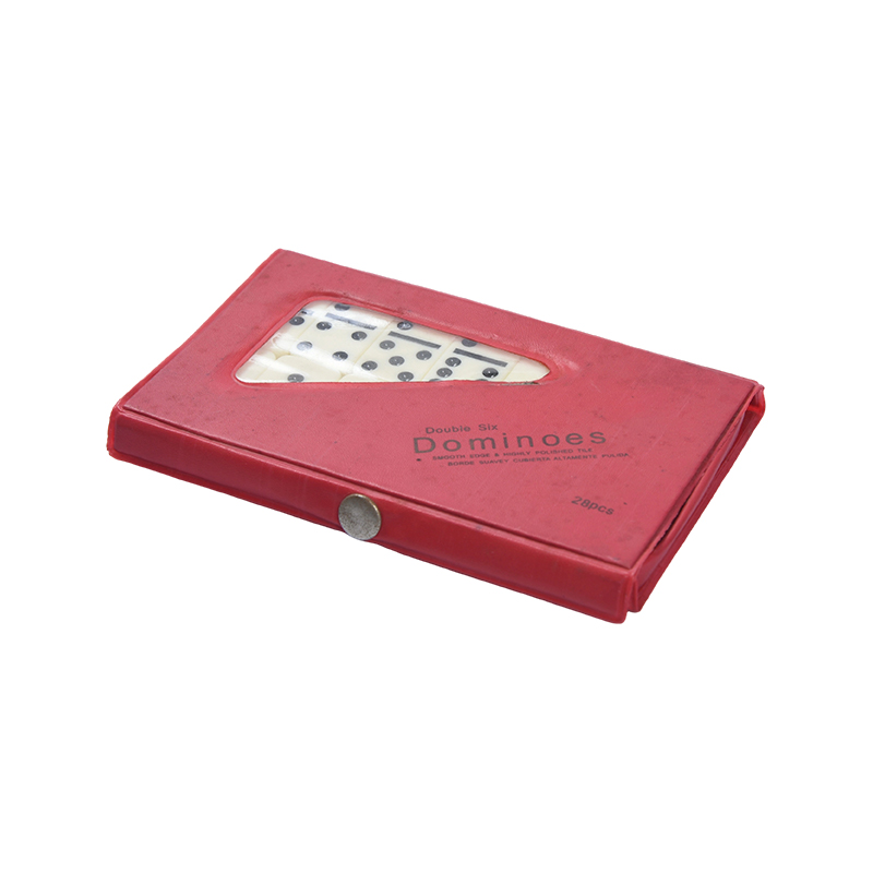 Classic Tile Game On-the-Go - Compact Plastic Domino Set na may Portable Case