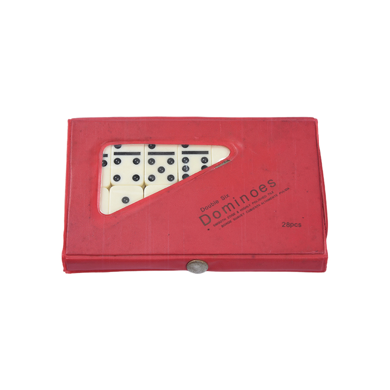 Classic Tile Game On-the-Go - Compact Plastic Domino Set na may Portable Case