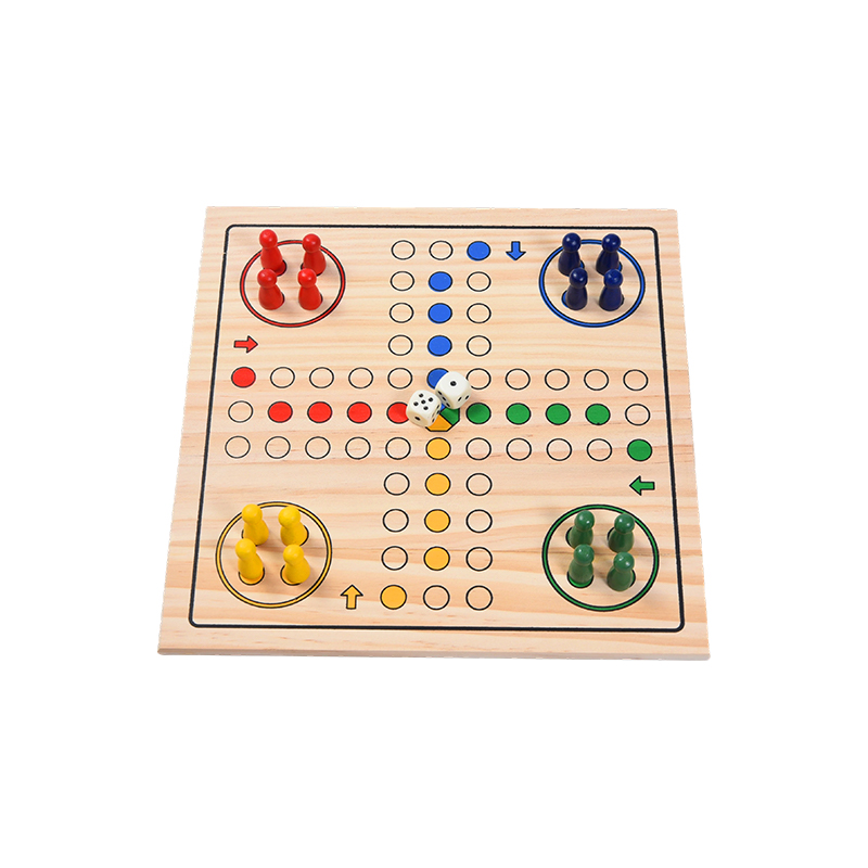 Family Entertainment Edition Classic LUDO Wooden Board Game