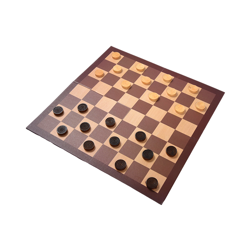 Wooden Checkers Board Game – Klasikong Strategy Game na may Dalawang Opsyon sa Packaging