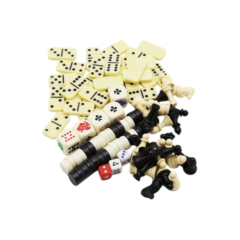 Classic Multi-Game Set - Chess, Dominoes, Poker at Checkers Combo