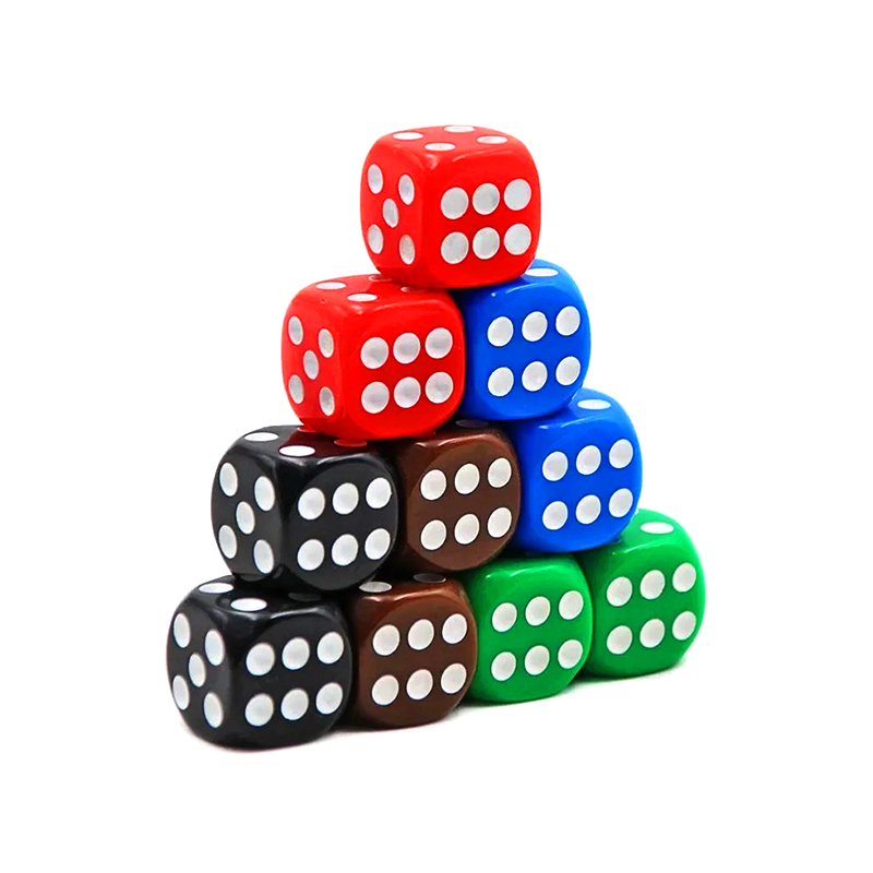 100 Piraso sa 10 Makulay na Kulay Makukulay na Sari-saring Dice Set