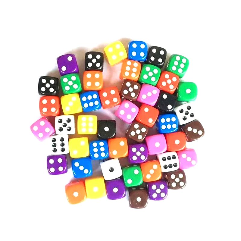 100 Piraso sa 10 Makulay na Kulay Makukulay na Sari-saring Dice Set