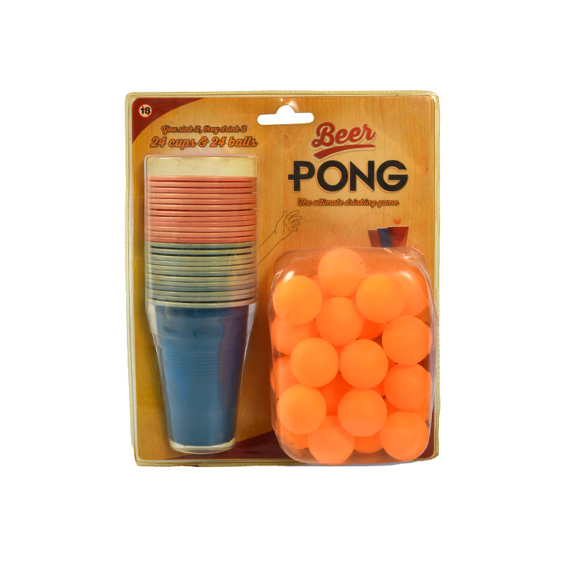 24 Cups at 24 Balls para sa Ultimate Party Fun Beer Pong Game Set