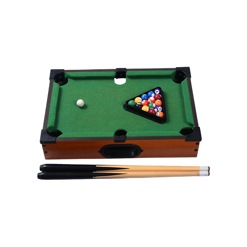 Mini Desktop Pool Table - Compact Billiards Set na may Triangle Rack, Cues, at Balls