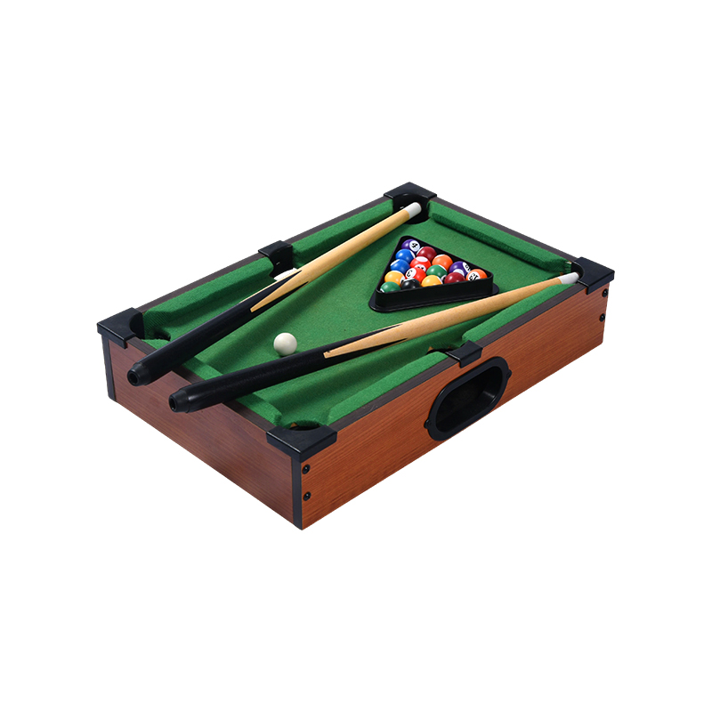Mini Desktop Pool Table - Compact Billiards Set na may Triangle Rack, Cues, at Balls