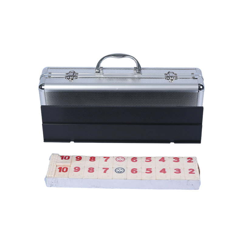 Metallic Game Tile Case na may Expressive Symbols - Premium Numbered Tile Set
